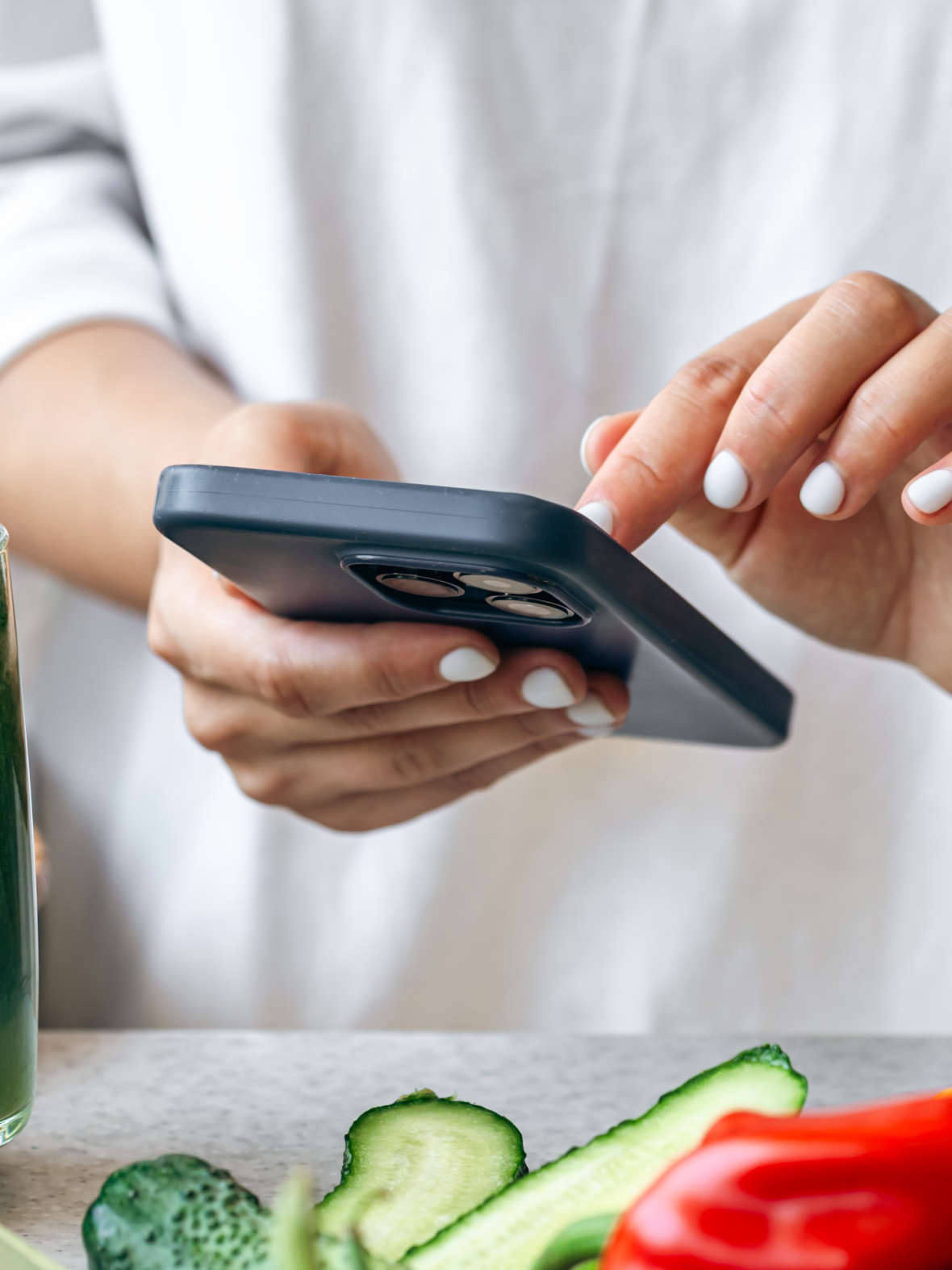 Acompanhamento nutricional digital com registro de refeições